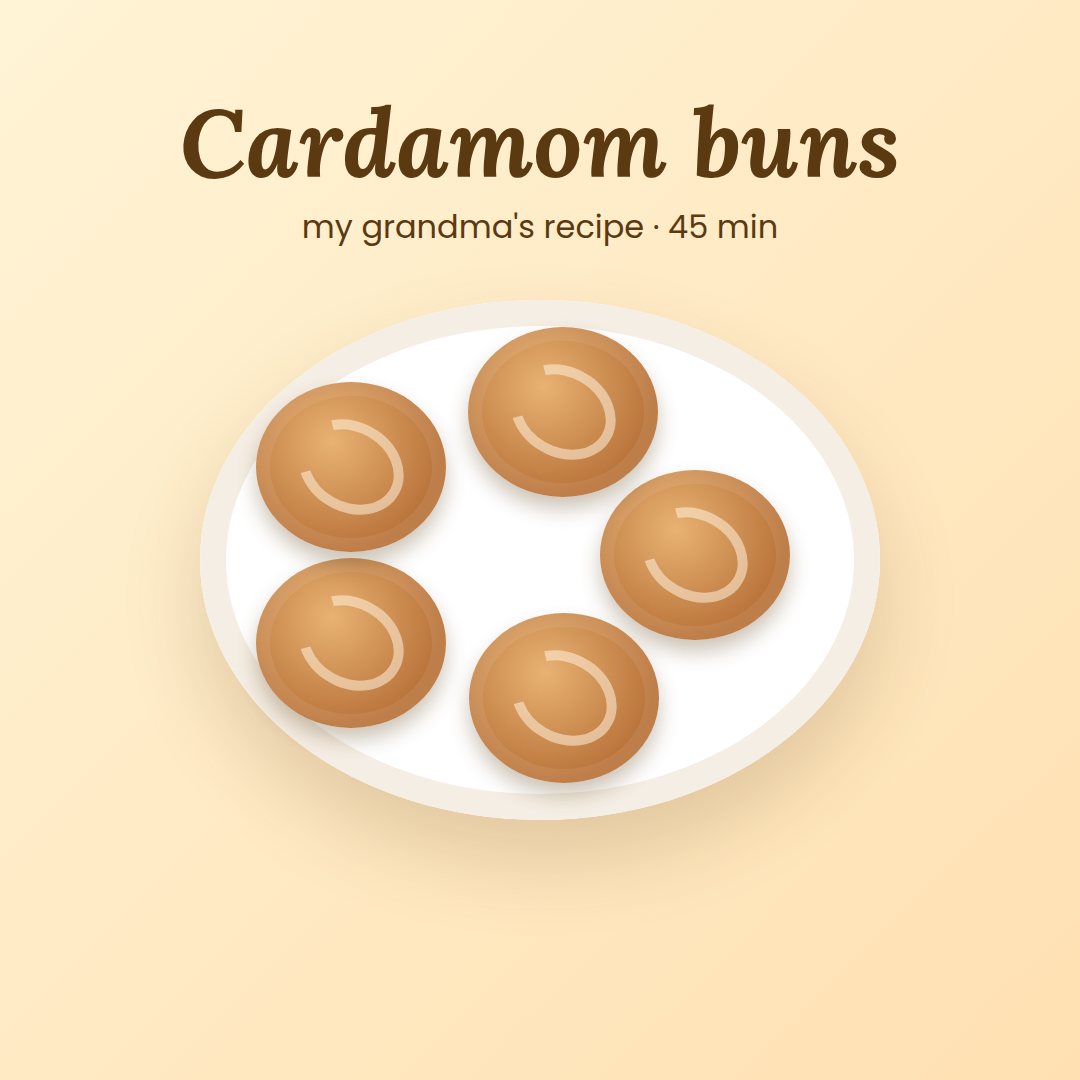 This week: cardamom buns